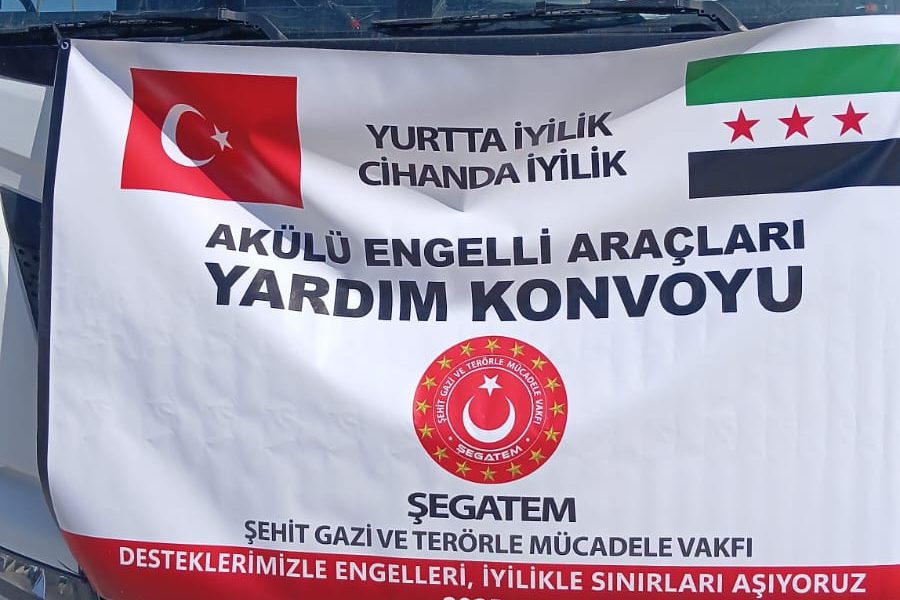 Our foundation’s convoy of electric wheelchair assistance has reached Syria.