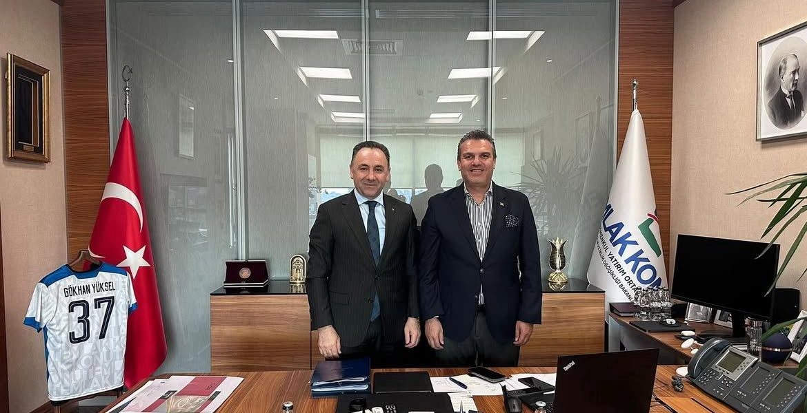 We visited Mr. Gökhan Yüksel, the Deputy General Manager of Emlak Konut, in his office.