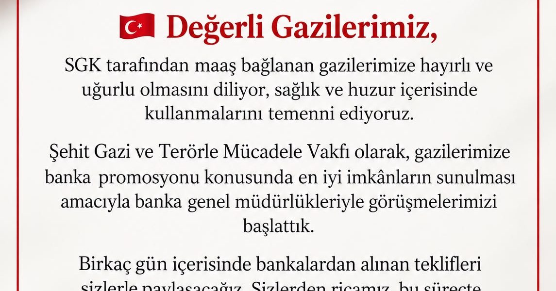 DEĞERLİ GAZİLERİMİZE HAYIRLI OLSUN